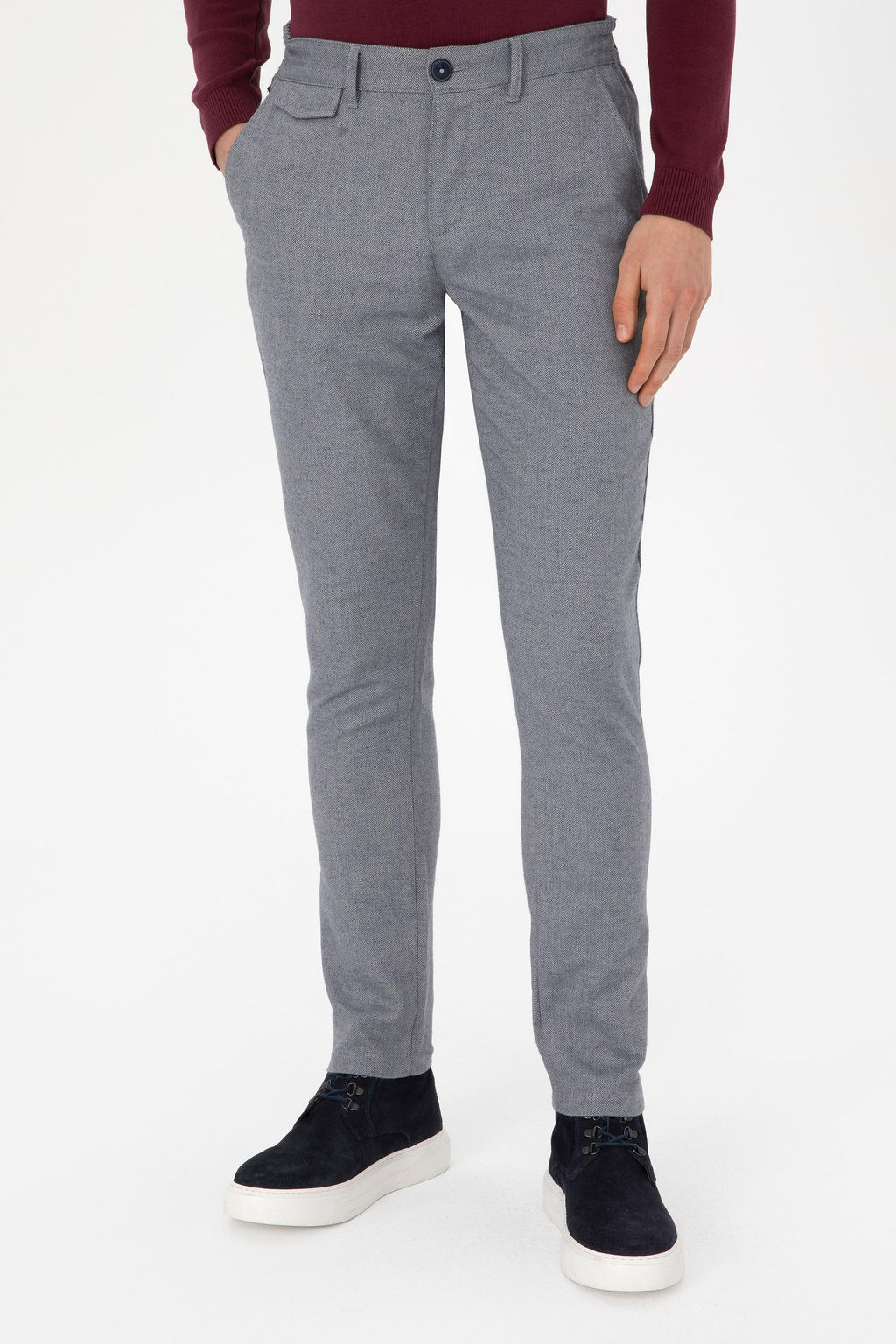 Erkek Slim Fit Saks Kanvas Pantolon - U.s. polo assn фото 2