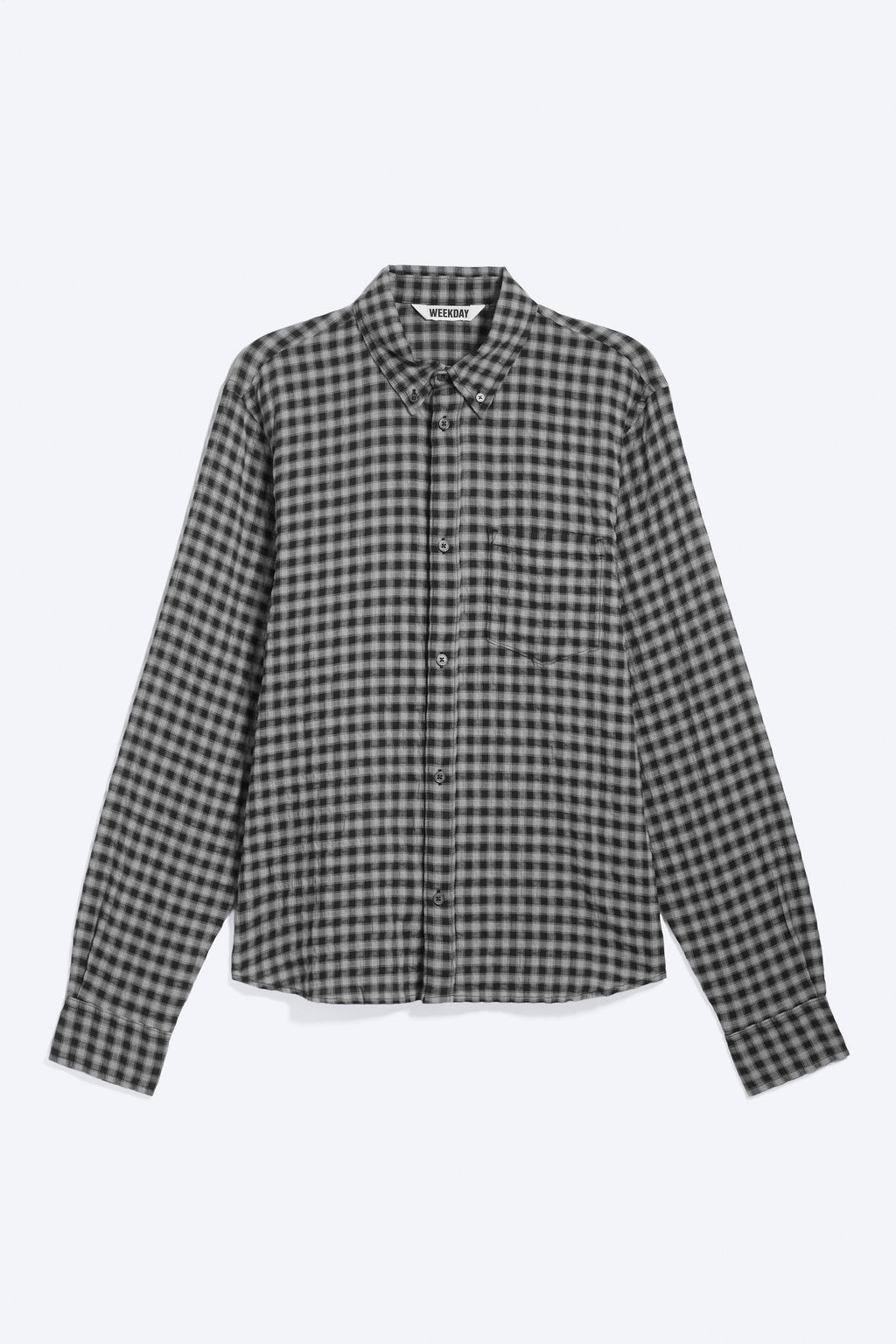 Camisa Estructurada De Manga Larga Abotonada - H&m фото 5