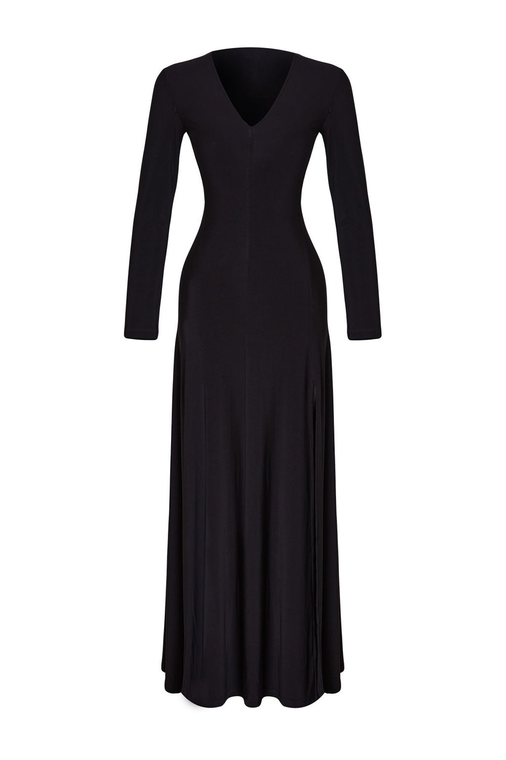 TRENDYOLMILLA Limited Edition Siyah V Yaka Skater/Belden Ac?lan Esnek Maxi Orme Elbise TWOAW25EL00299 фото 5