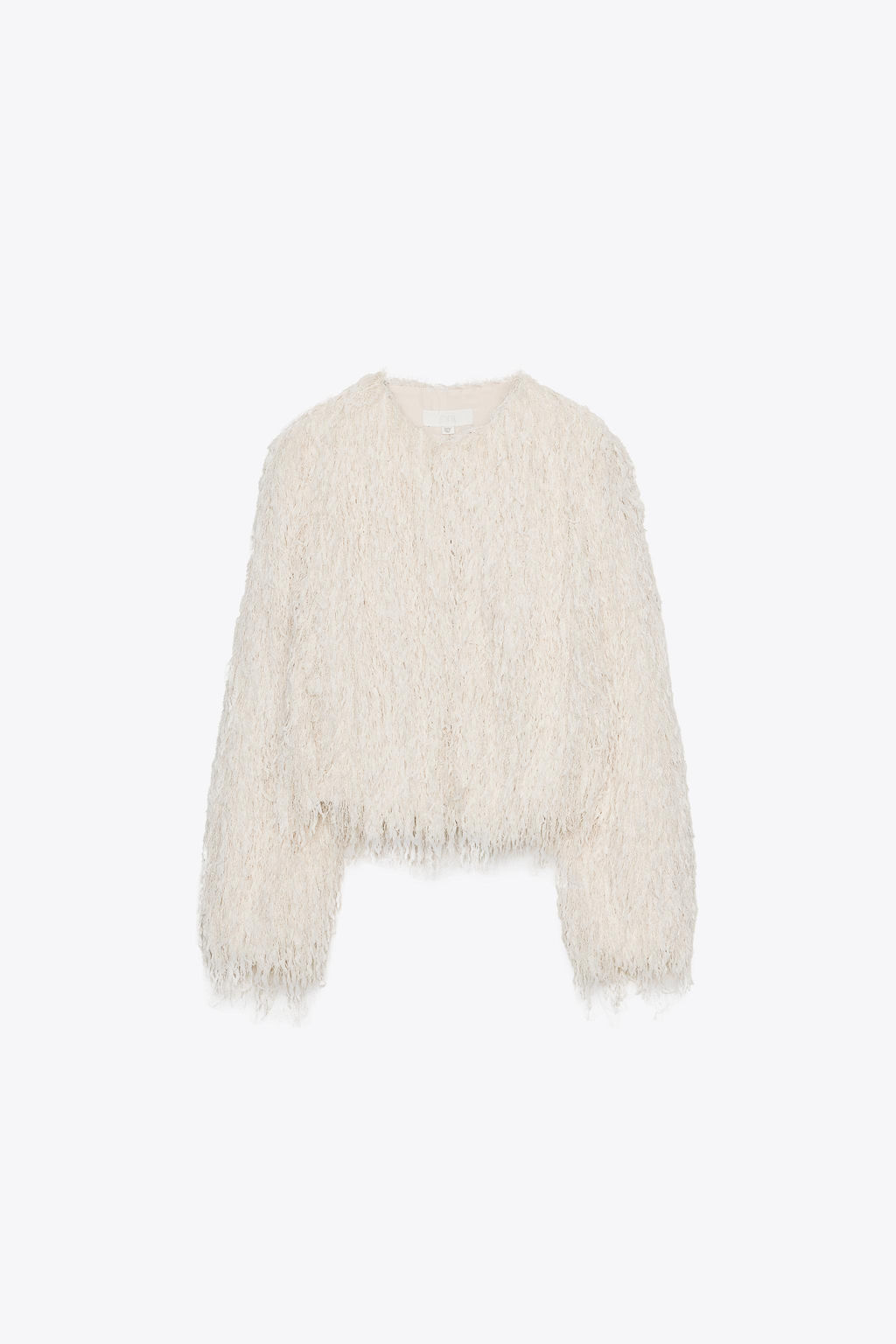 FEATHER FRINGE METALLIC THREAD JACKET - Zara фото 7