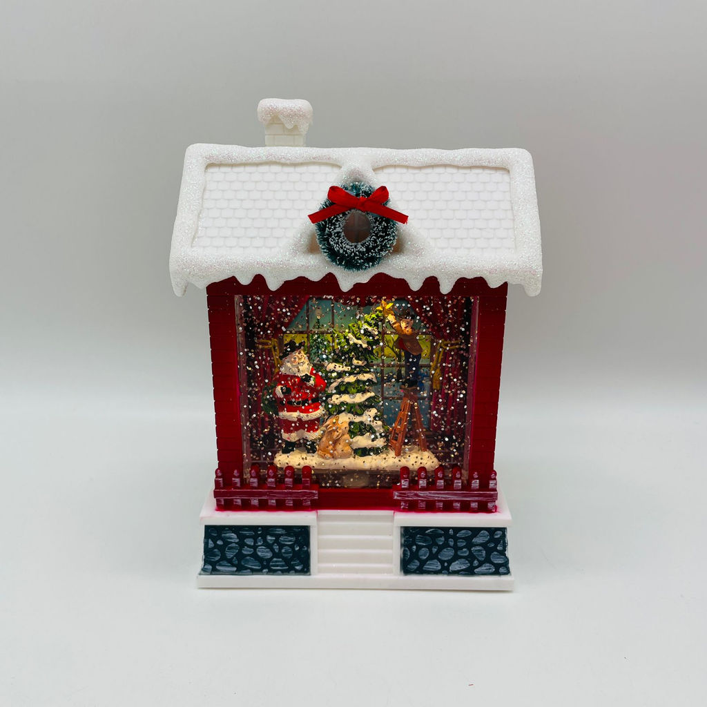 Новогодний декор стекло - Новогодний дом 20 см (арт. 9181-4) в ассортименте - Ип лебедев о.ю фото 15