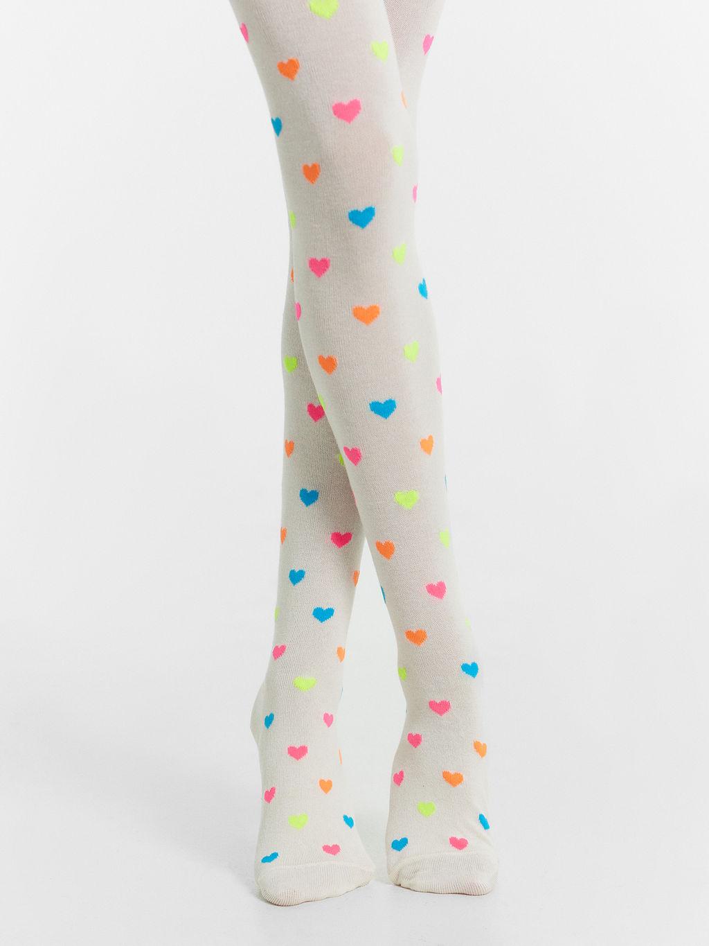 Цена за 3 пары! Колготки детские молочные с рисунком в виде горошка - Mark formelle фото 3