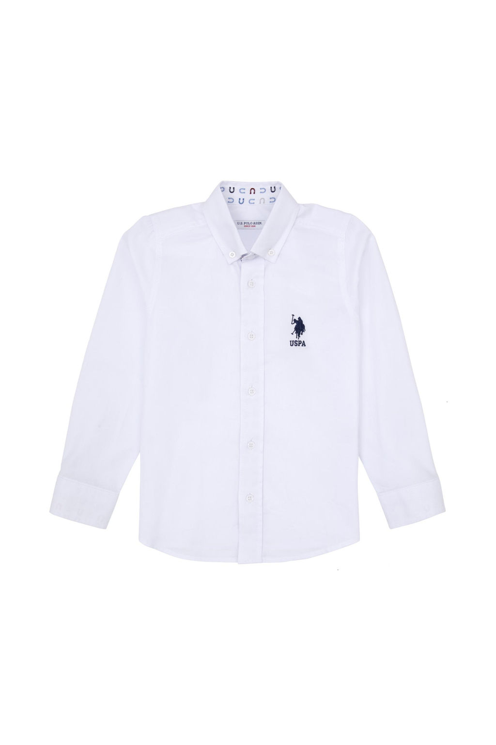 Erkek _ocuk Beyaz Uzun Kollu G_mlek Sepette S_rpriz _ndirim - U.s. polo assn фото 2