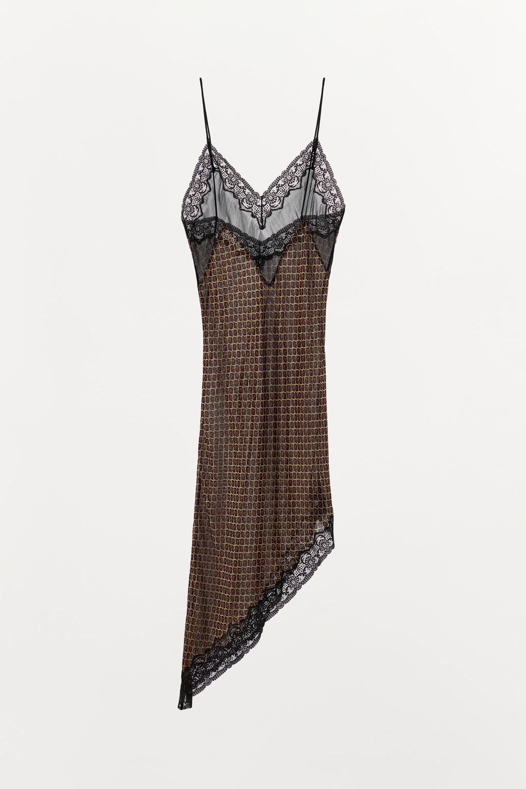 ASYMMETRIC 100% VISCOSE PRINTED DRESS - Zara фото 8