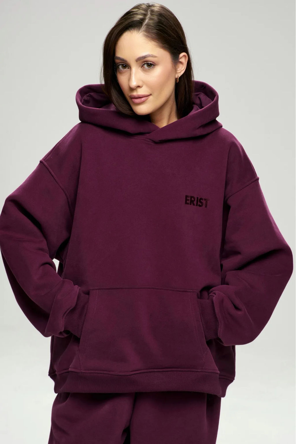 Худи с начесом Plum - Erist store фото 2