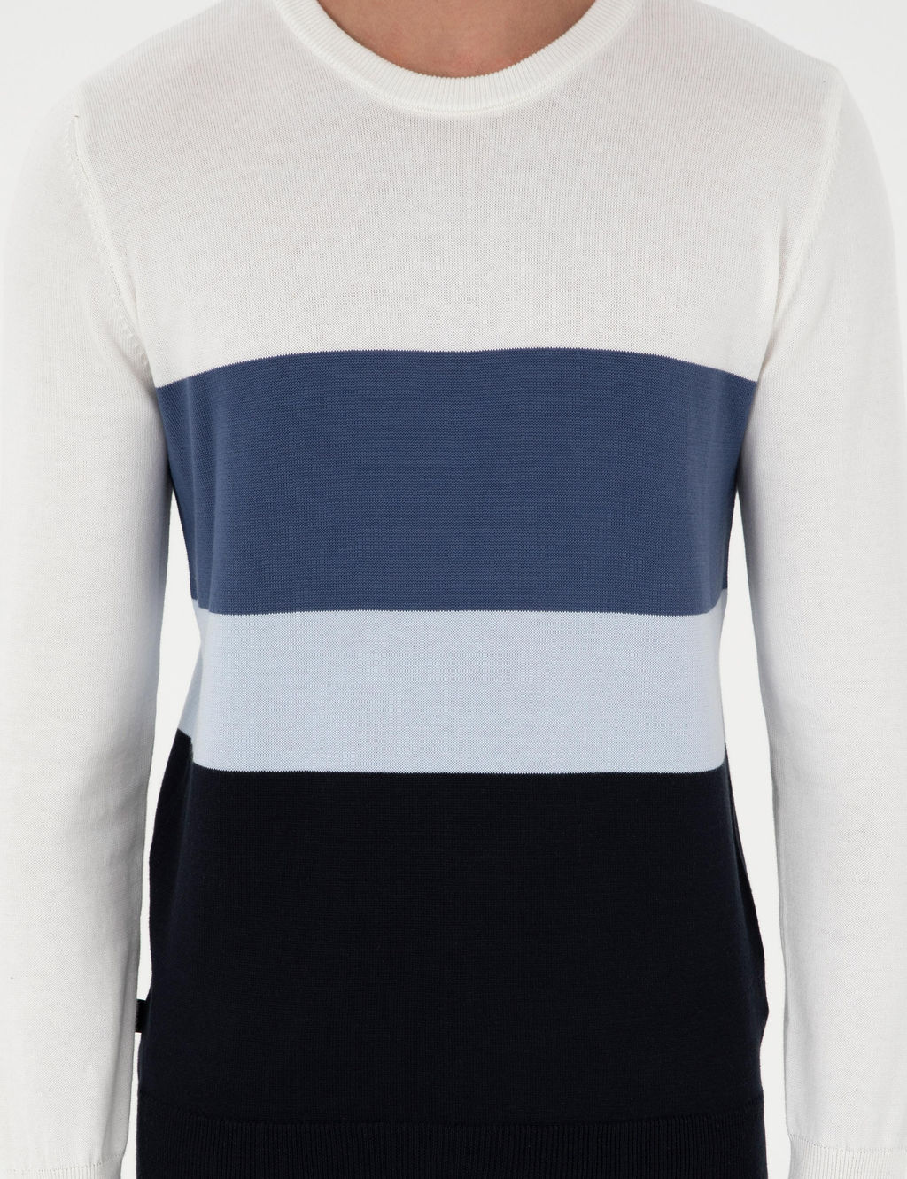 Lacivert Slim Fit Bisiklet Yaka Triko Kazak - Pierre cardin фото 6