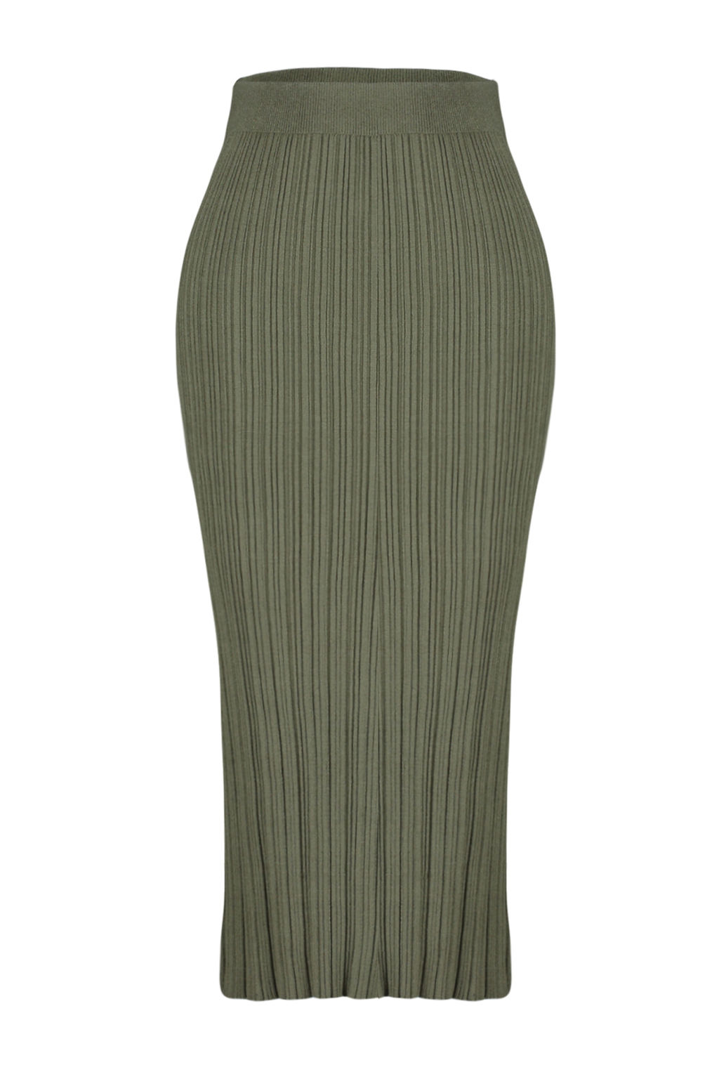 TRENDYOLMILLA Haki Midi Triko Premium Iplik/ Ozel Iplik Etek TWOSS24ET00042  фото 13