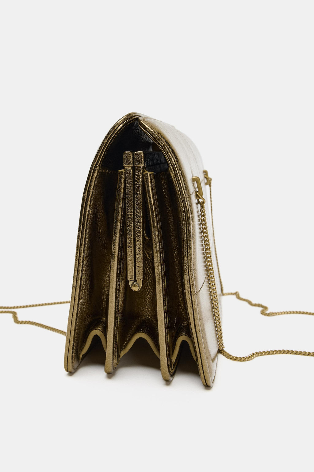 LEATHER SHOULDER BAG - Zara фото 13