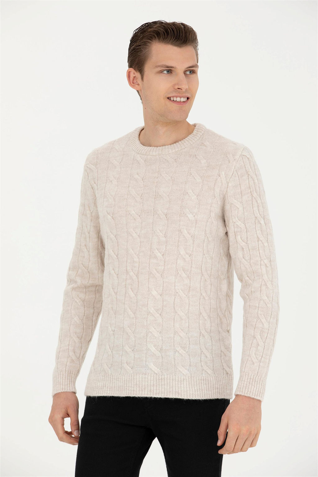 Мужской свитер из каменного меланжа - U.s. polo assn фото 10