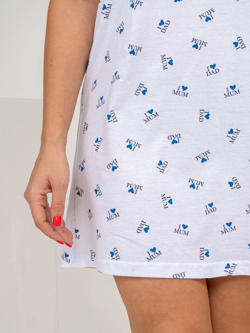 Ночная сорочка женская, цвет синий белый