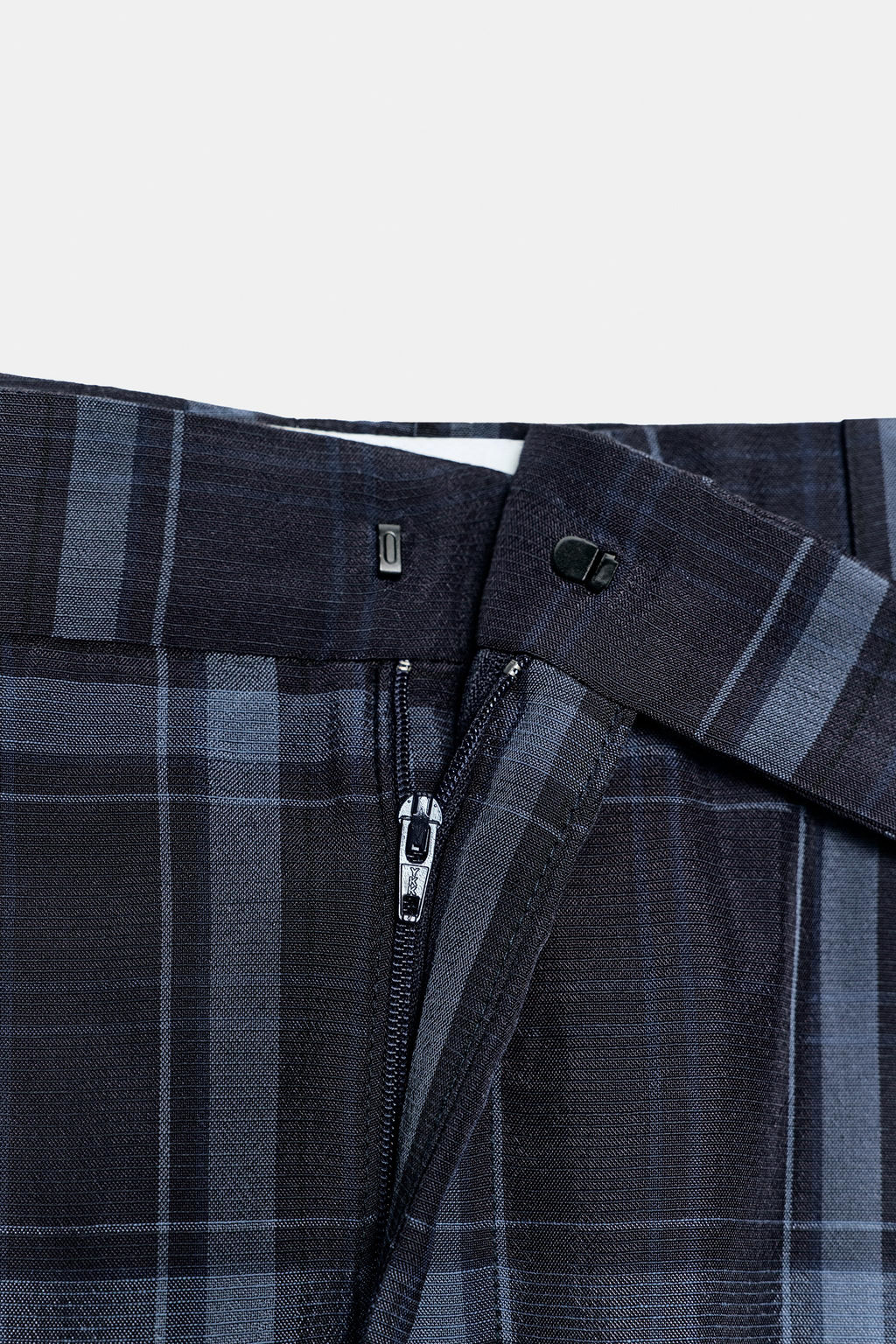 ZW COLLECTION CHECK WIDE-LEG TROUSERS - Zara фото 6