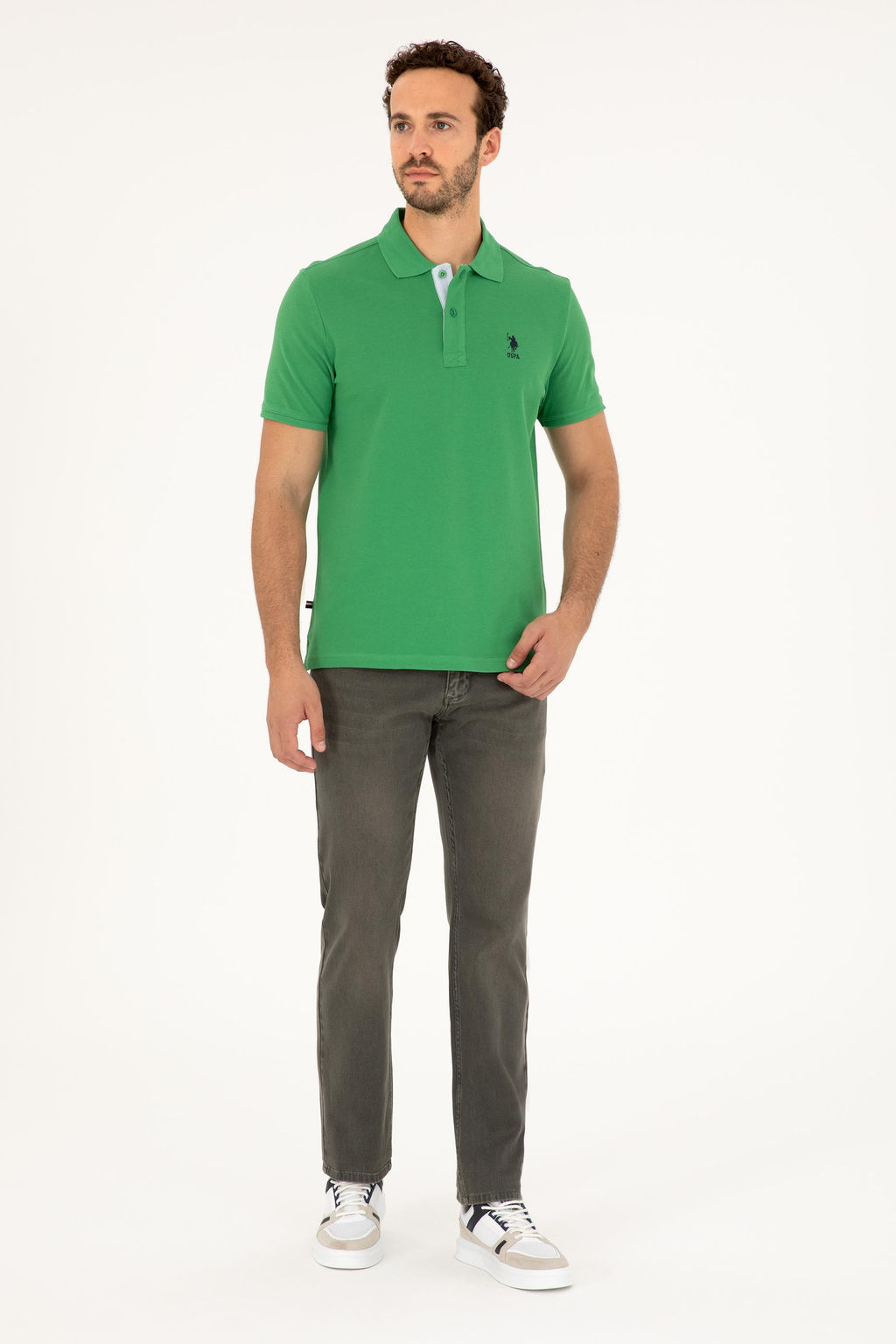 U. S. Polo Assn / Мужские джинсовые брюки светло-хаки - U.s. polo assn фото 9