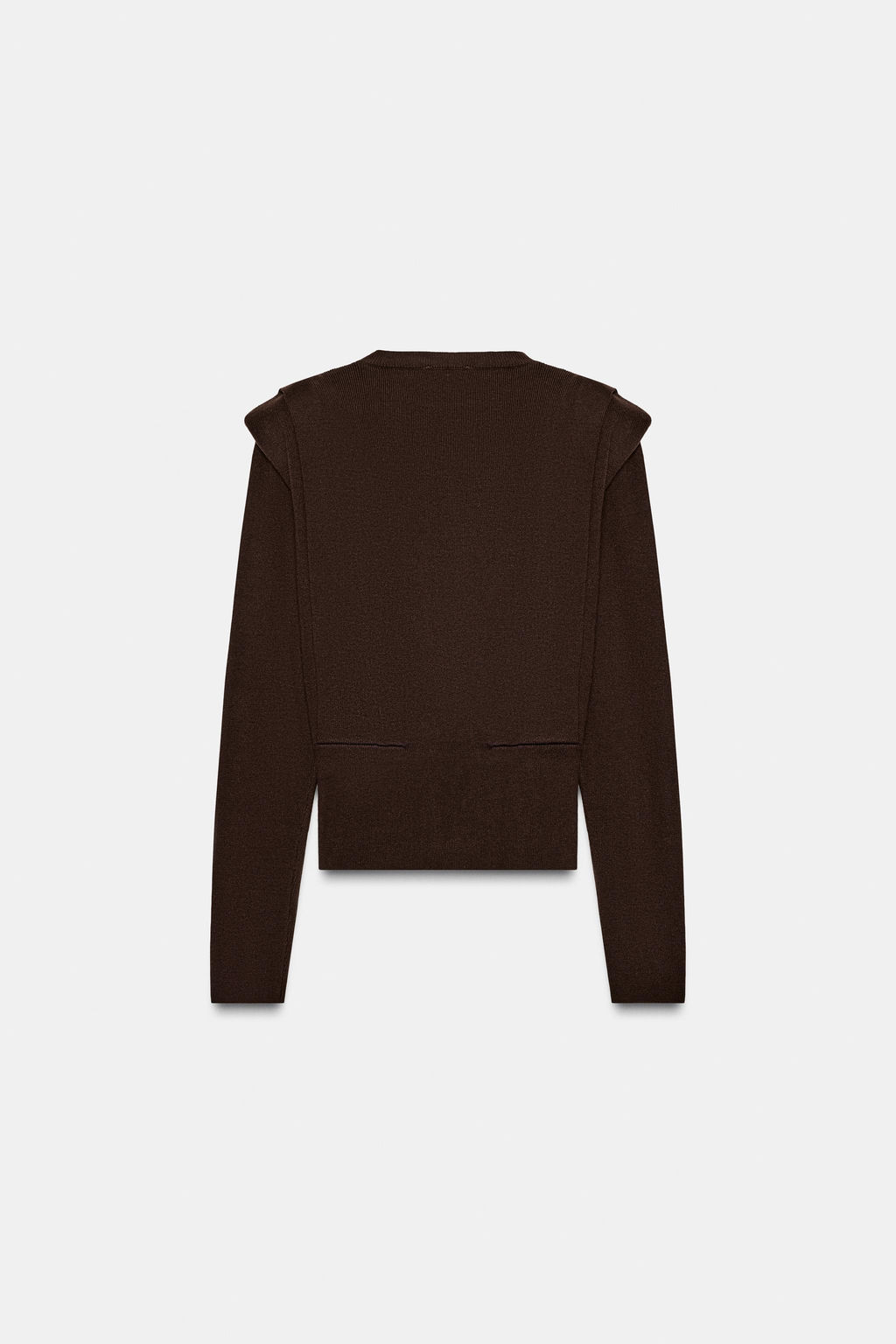 KNIT JUMPER WITH SHOULDER PADS - Zara фото 3
