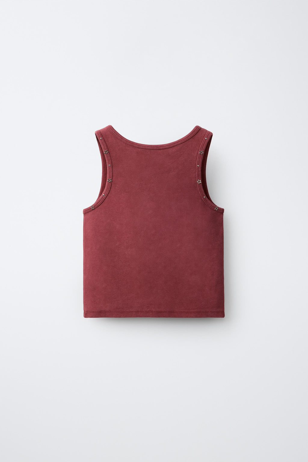 CAMISETA TACHAS Y ESTRELAS / Granate - Zara фото 4