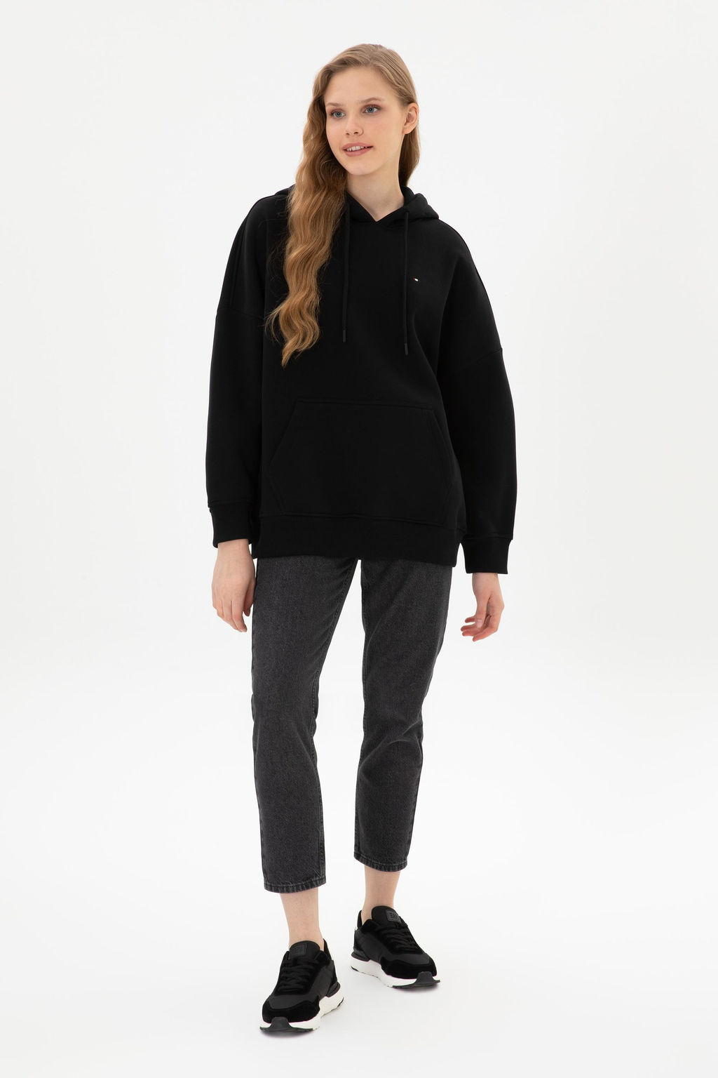 Kad_n Siyah Basic Sweatshirt Sepette S_rpriz _ndirim - U.s. polo assn фото 4