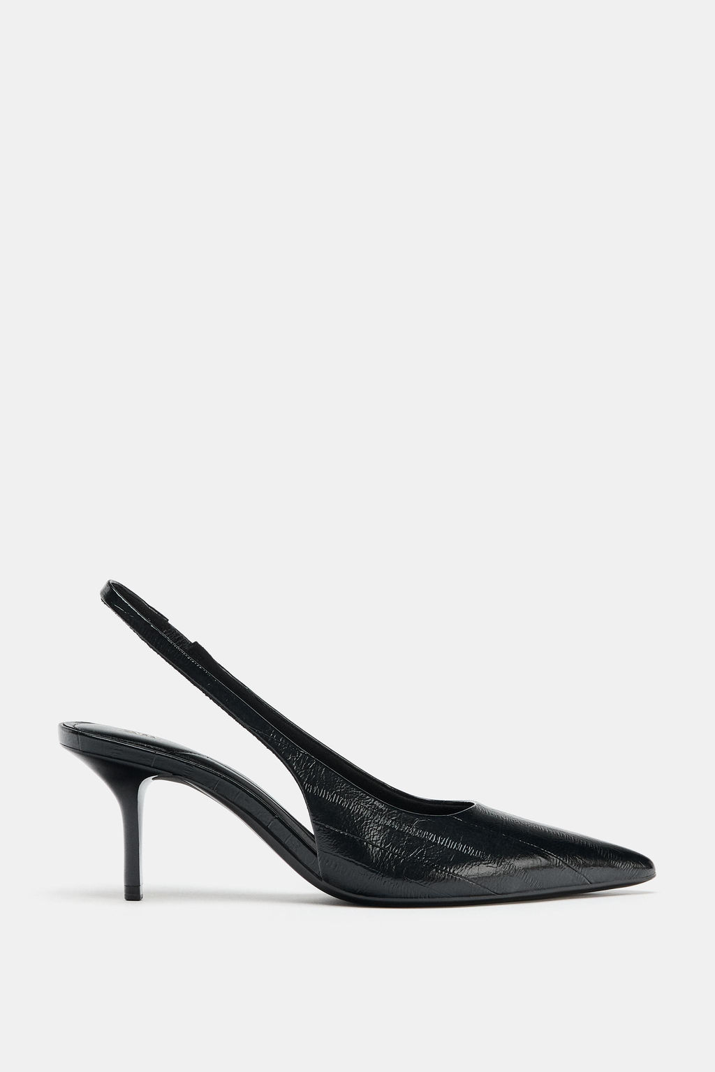 TEXTURED SLINGBACK SHOES - Zara фото 2