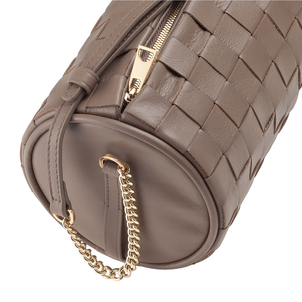 Итальянская кожаная сумка DuDu Bags серии Abigail | тауп - Dudubags фото 4