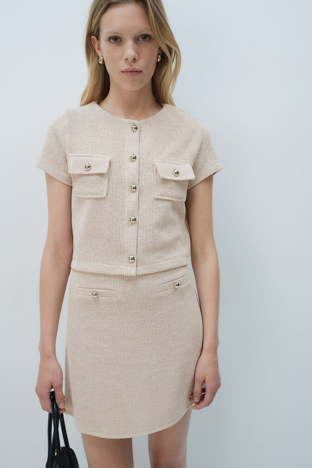 Textured-knit mini skirt - H&m фото 2