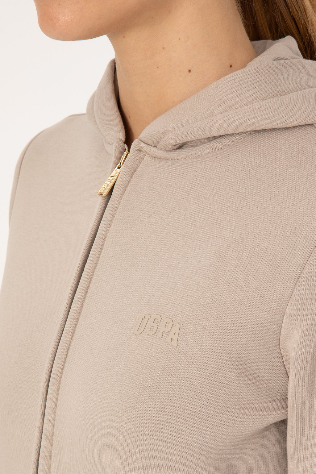 Kad_n Ta_ Kap__onlu _ardonlu Fermuarl_ Sweatshirt - U.s. polo assn фото 7