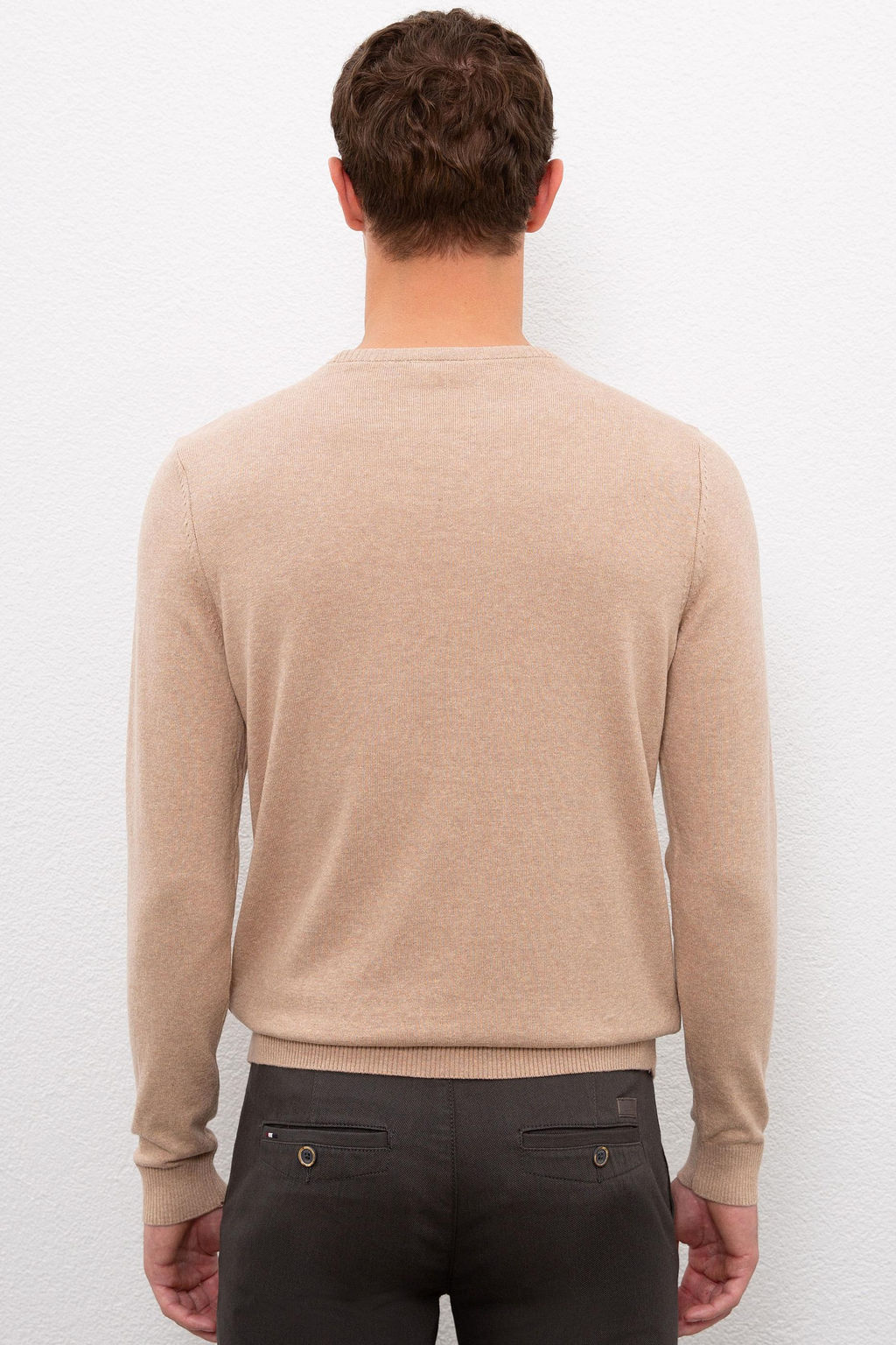 Erkek Camel Melanj Basic Kazak - U.s. polo assn фото 3