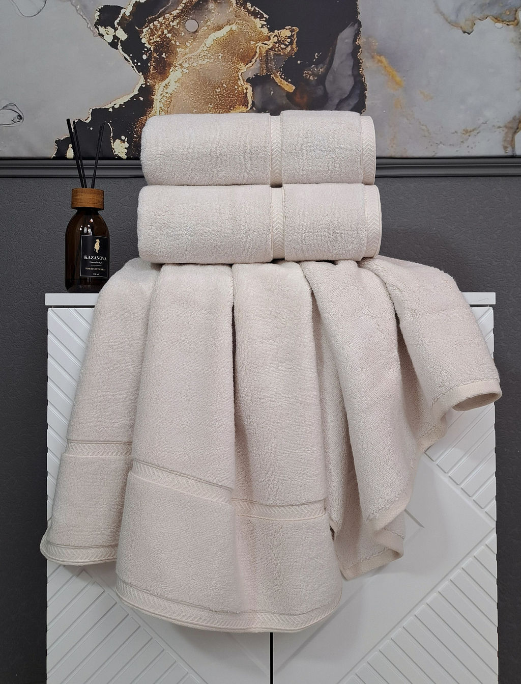 Полотенце Perla (орхидея платина) 50х90см