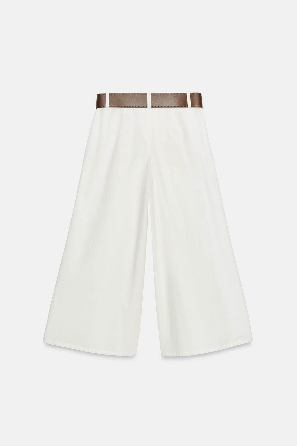 PANTAL?N CULOTTE CINTUR?N / Blanco - Zara фото 8