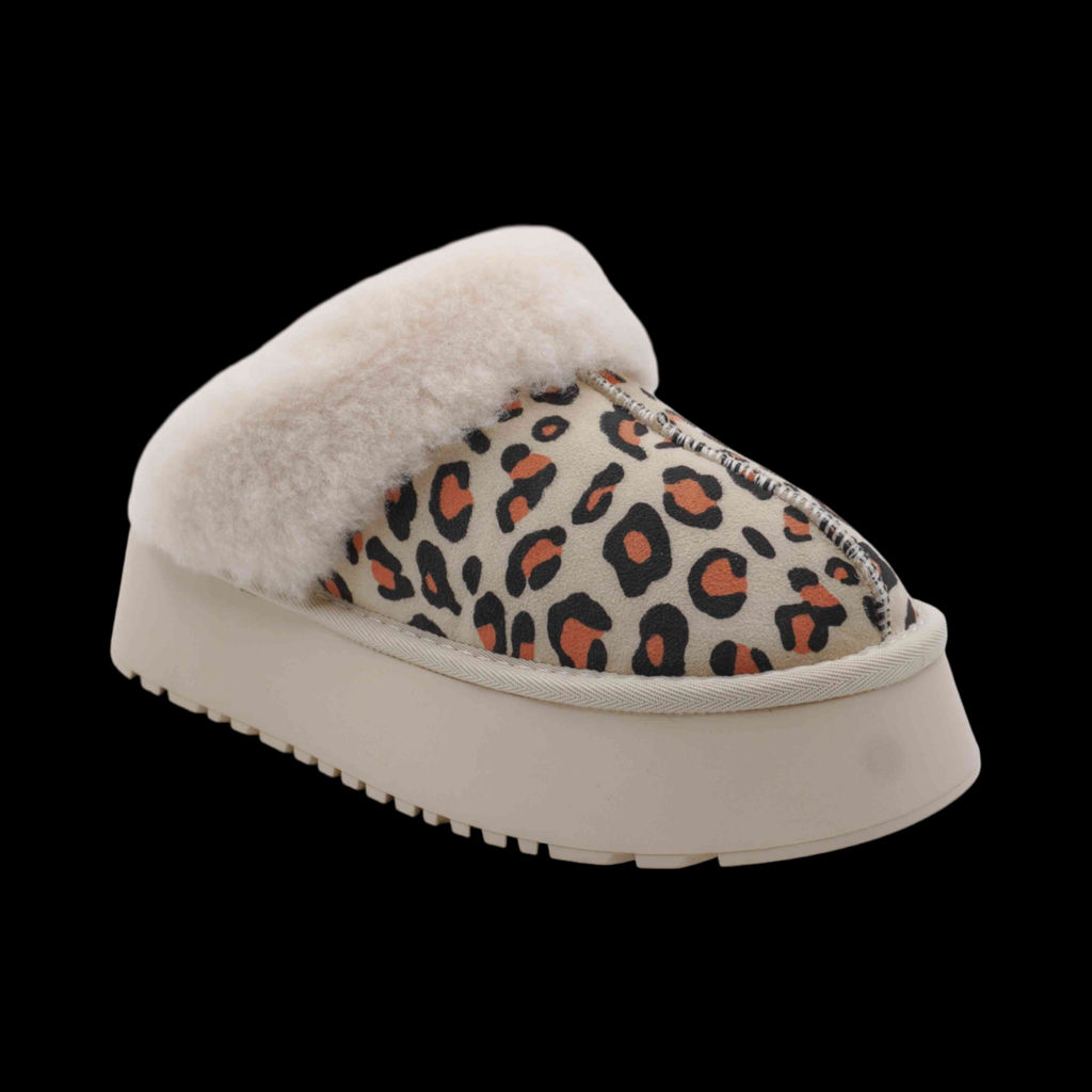 Тапочки  на меху S110 бежевые