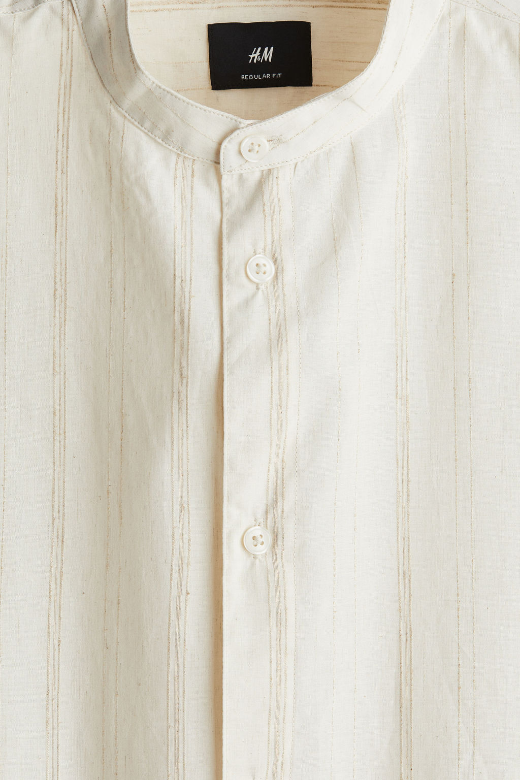 Camisa mao en mezcla de lino Regular Fit - H&m фото 2