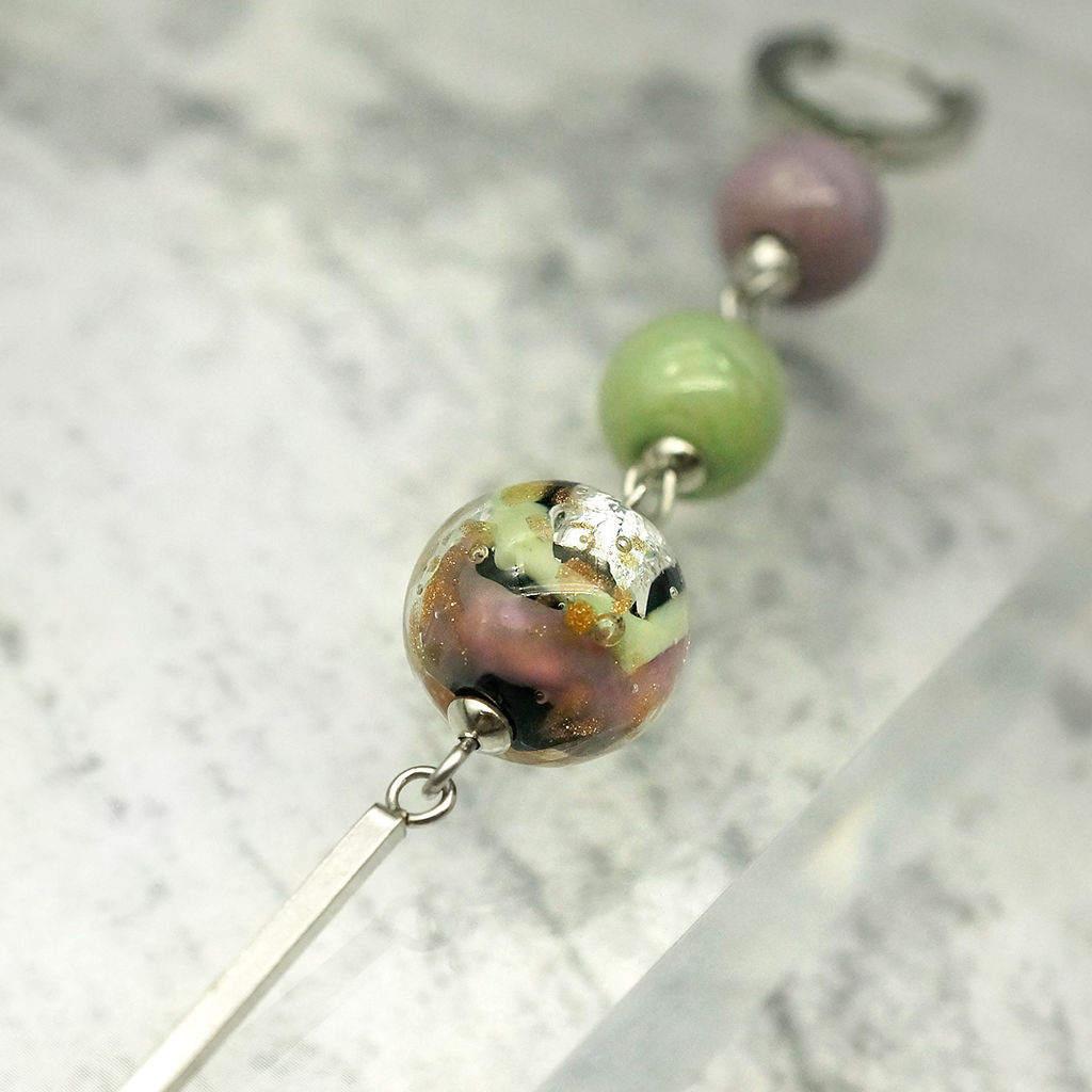 Серьги из муранского стекла FRESHNESS LS3315 - Vloes фото 8