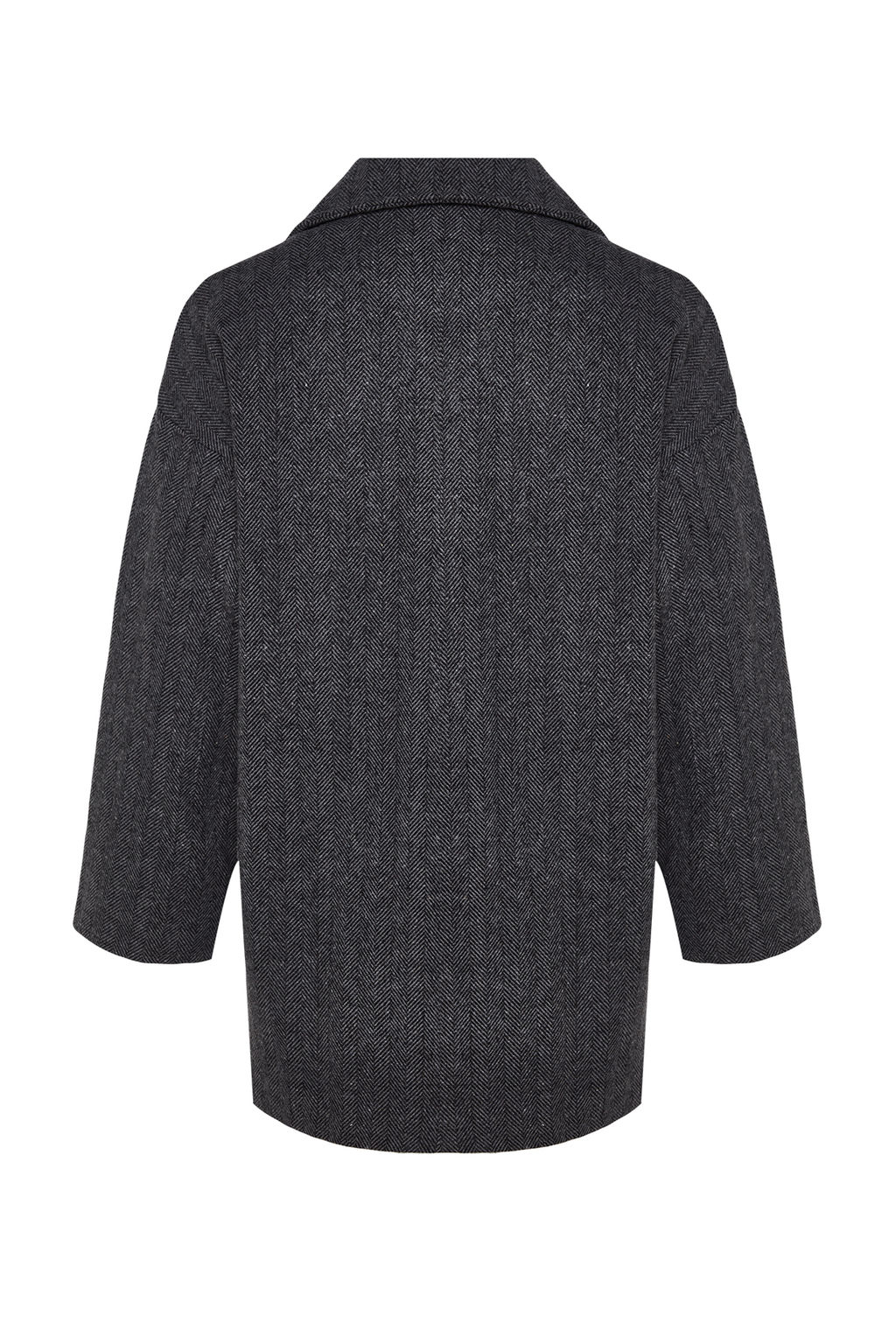 Trendyolmilla Gri Oversize Kaban TWOAW24KB00165 фото 13