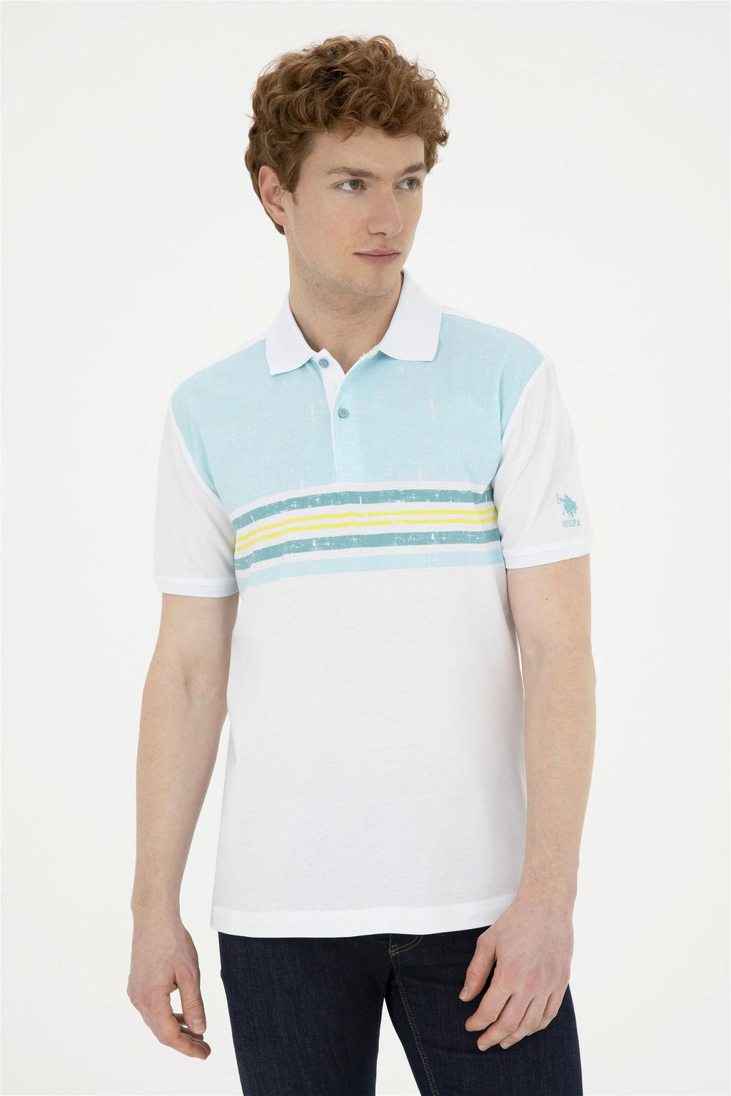 Мужская мятная футболка Неожиданная скидка в корзине - U.s. polo assn фото 3