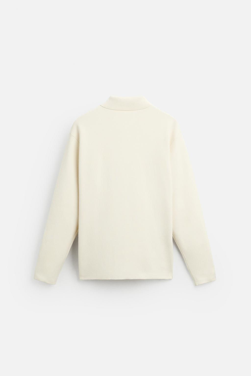 VISCOSE BLEND KNIT POLO SHIRT - Zara фото 15