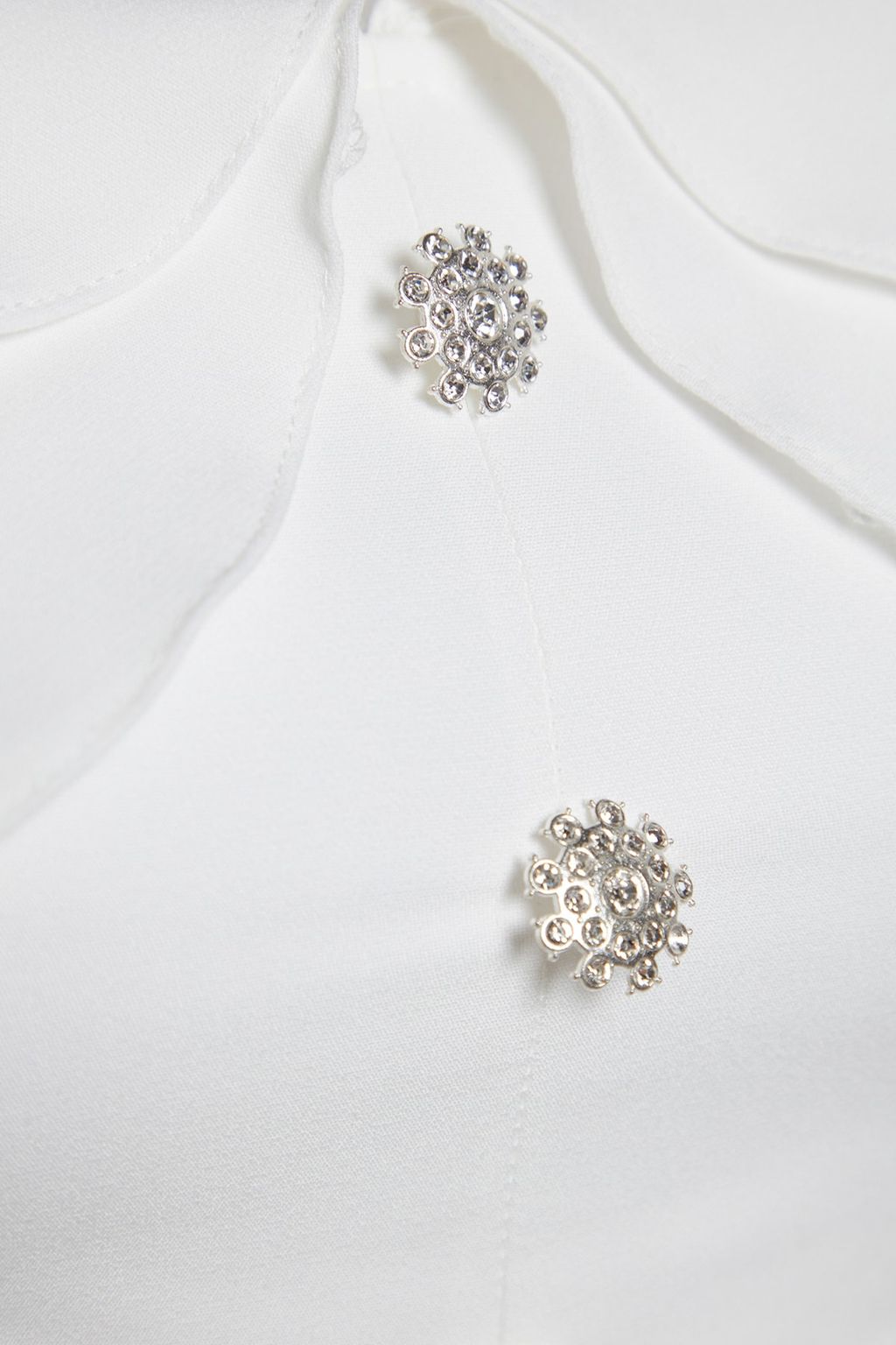 Bridal Ekru Astarl? Volanl? Dokuma Abiye Gece Elbise TPRSS21EL1403 - Trendyolmilla фото 10