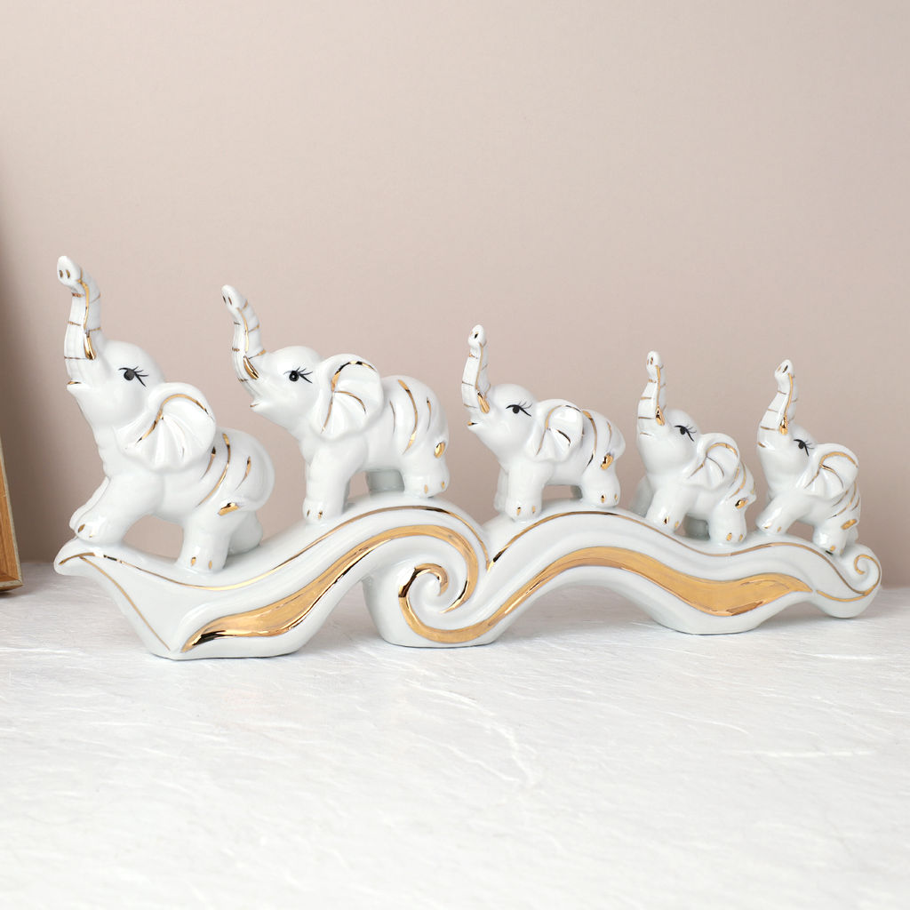 Статуэтка Слоны 14х33 см / W732 /уп 24/