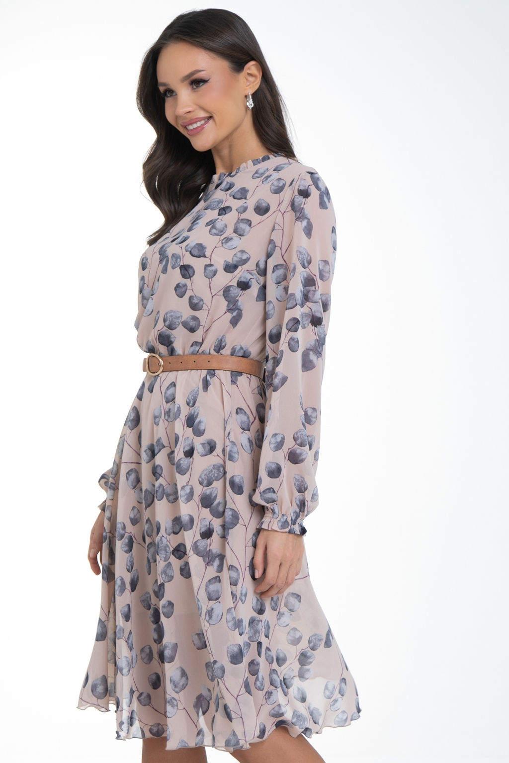 Платье Очарование шифона (пудра)