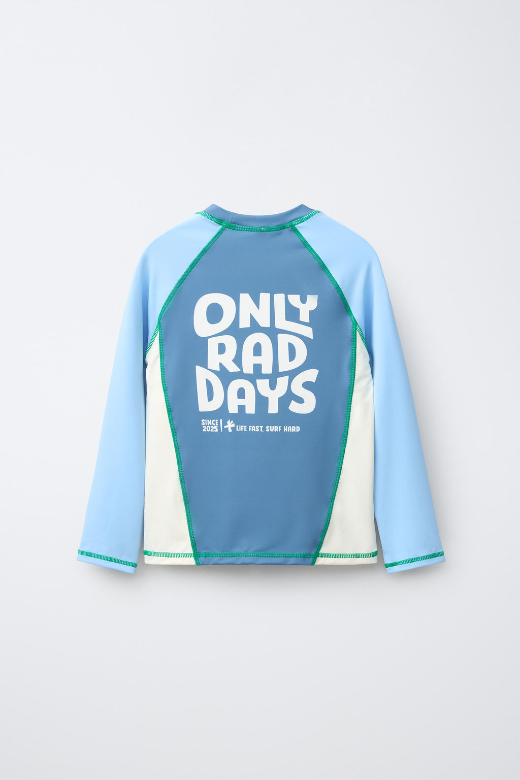6-14 A?OS/ CAMISETA BA?O CONTRASTE LOGO / Azul