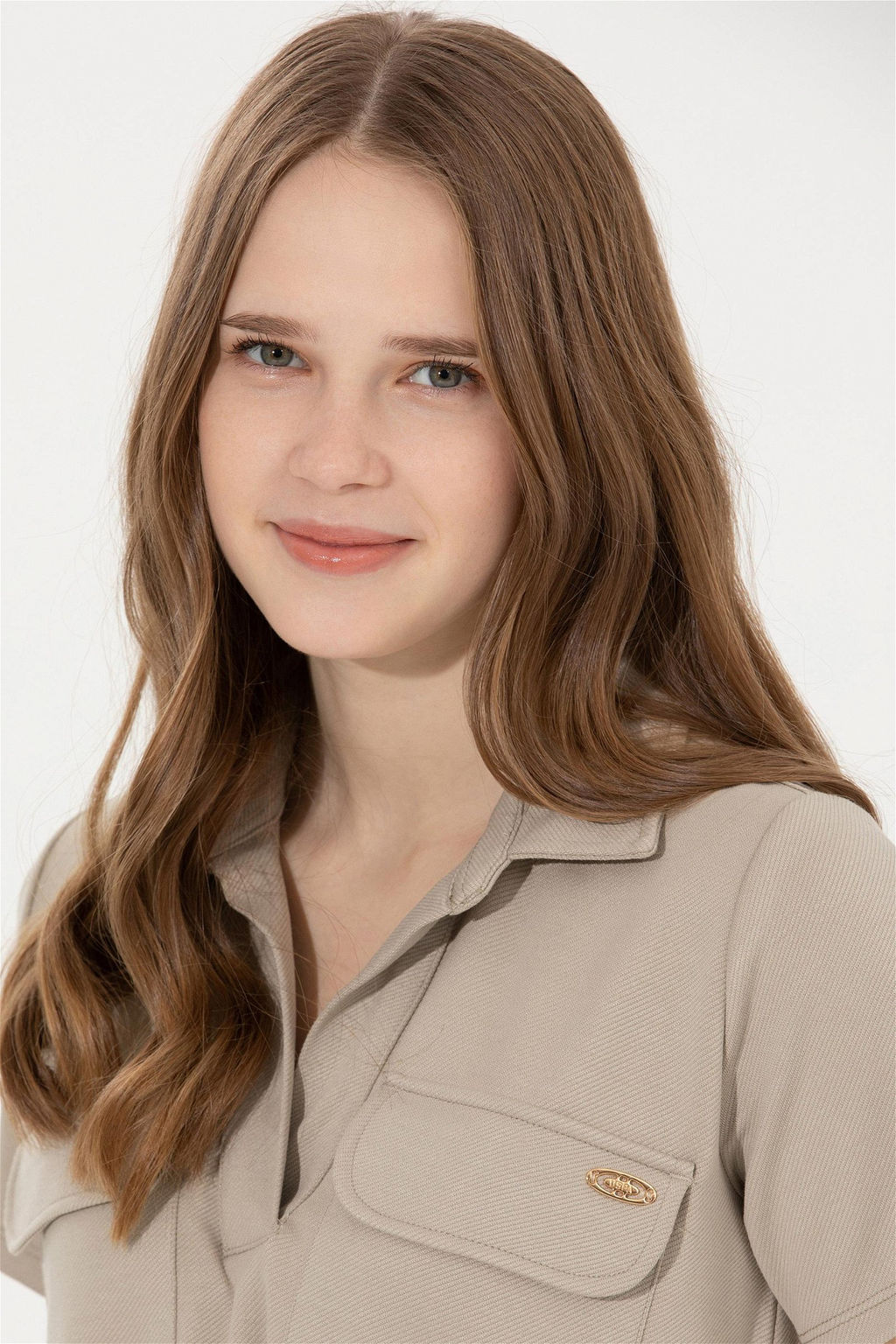 Женское трикотажное платье цвета хаки Неожиданная скидка в корзине - U.s. polo assn фото 2