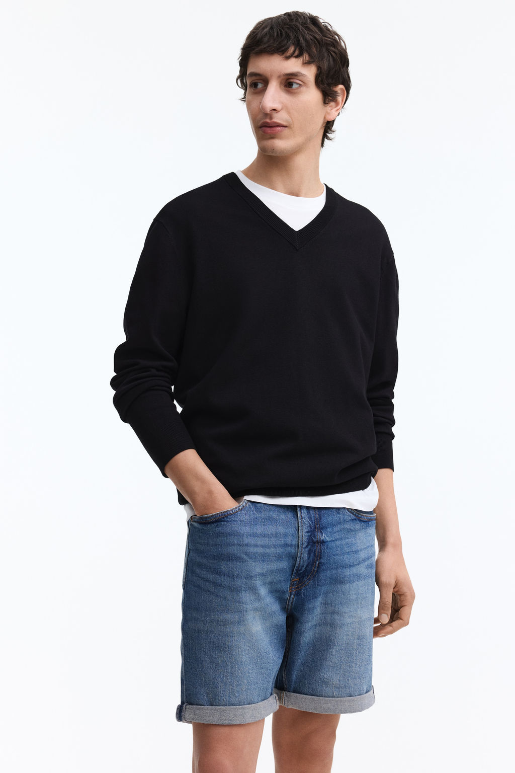 Vaquero corto Slim - H&m фото 7