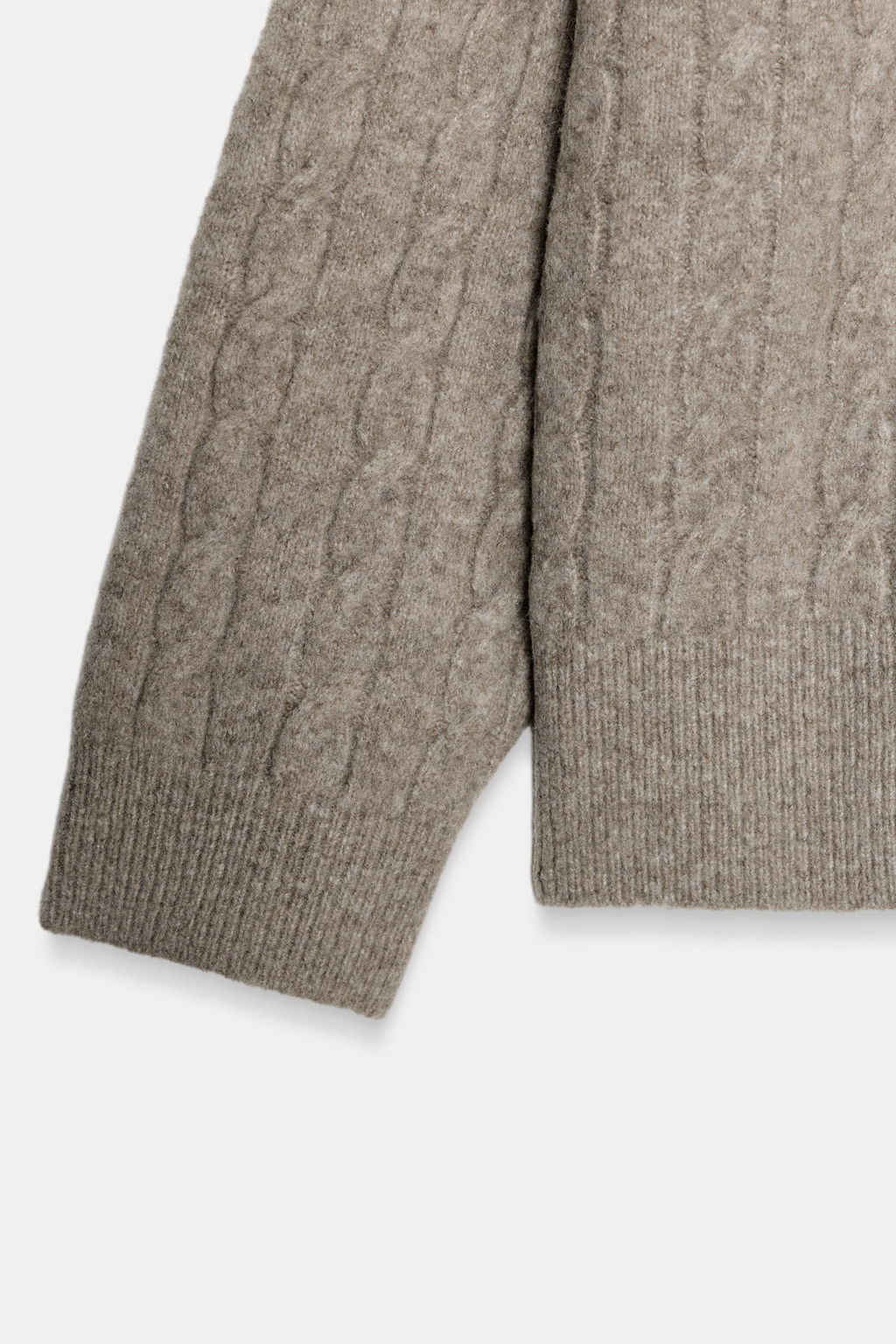 CABLE-KNIT POLO SWEATER - Zara фото 16