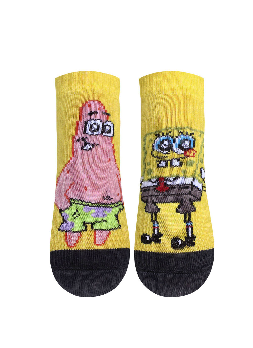 Цена за 2 пары БРЕСТСКИЕ НОСКИ ДЕТСКИЕ 3075 SPONGEBOB (укороченные) ярко-желтый