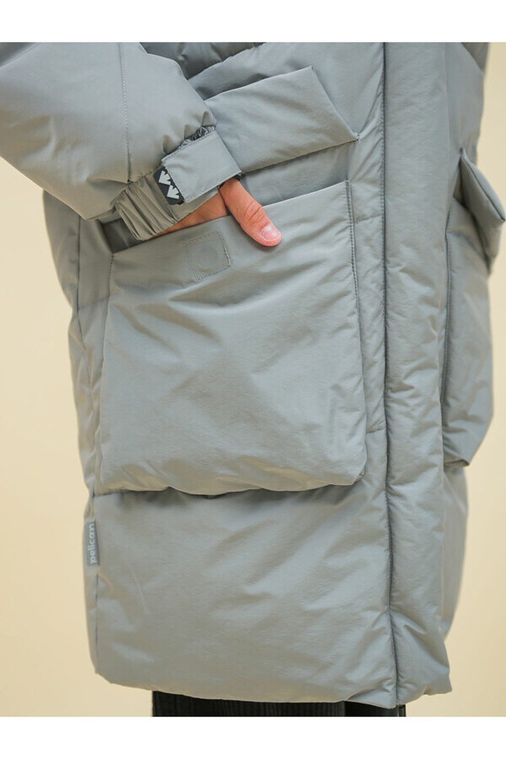 PELICAN, пальто для девочек, Серый