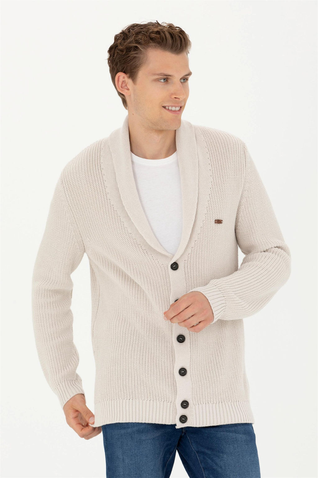 Мужской трикотажный кардиган с камнями - U.s. polo assn фото 10