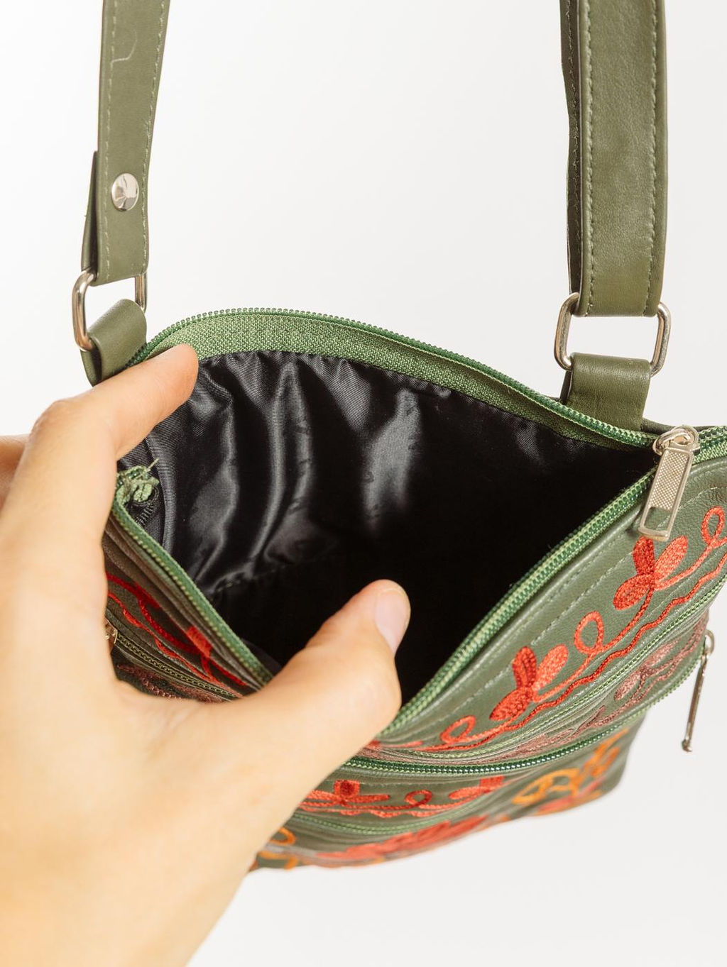 Сумка натуральная кожа через плечо №1114/42 - Ганг фото 6