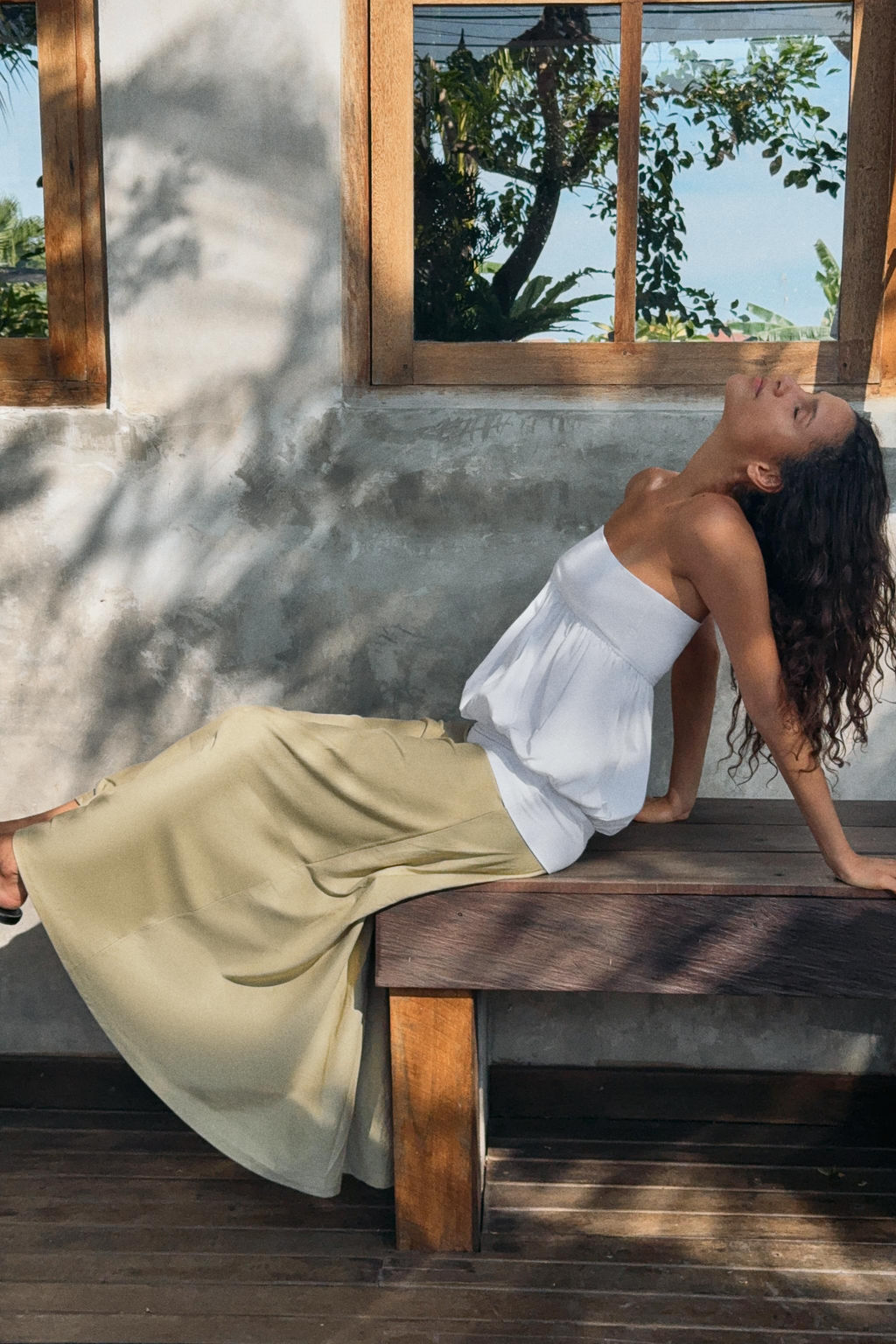 VESTIDO MIDI COMBINADO / Blanco - Zara фото 6