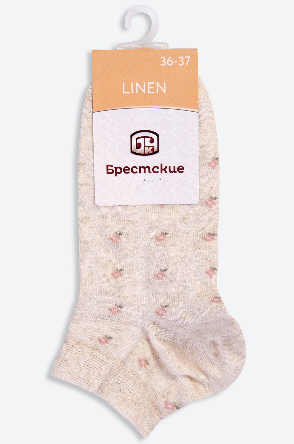 Цена за 2 шт. Женские укороченные носки с добавлением вискозы и льна Брестские  фото 3