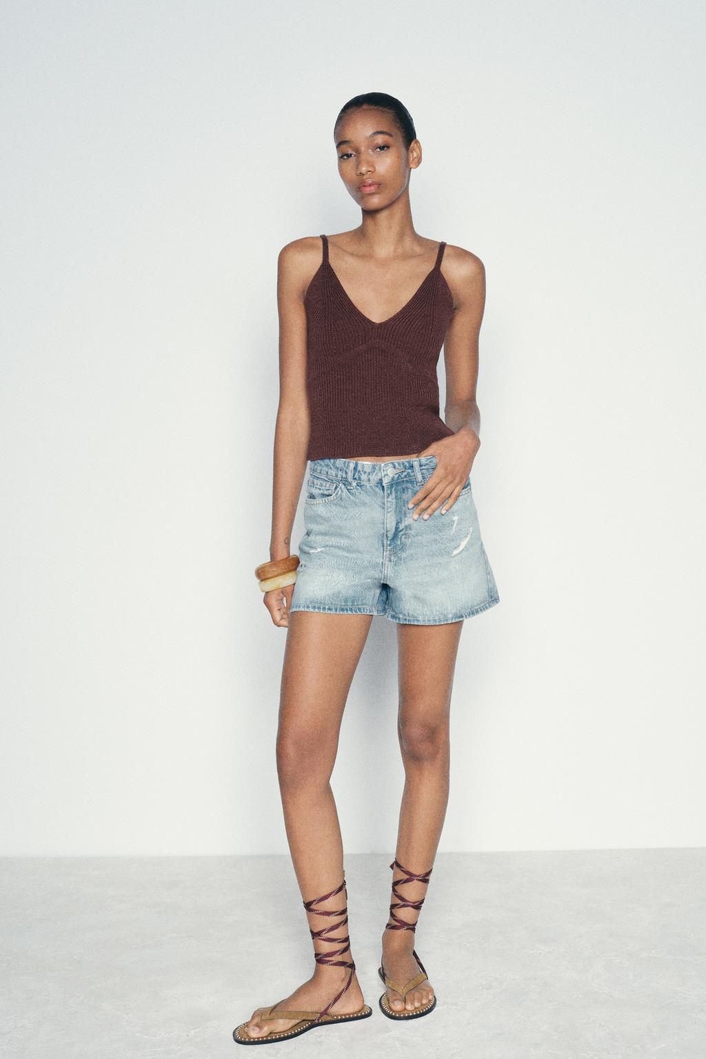 Z1975 RIPPED DENIM SHORTS