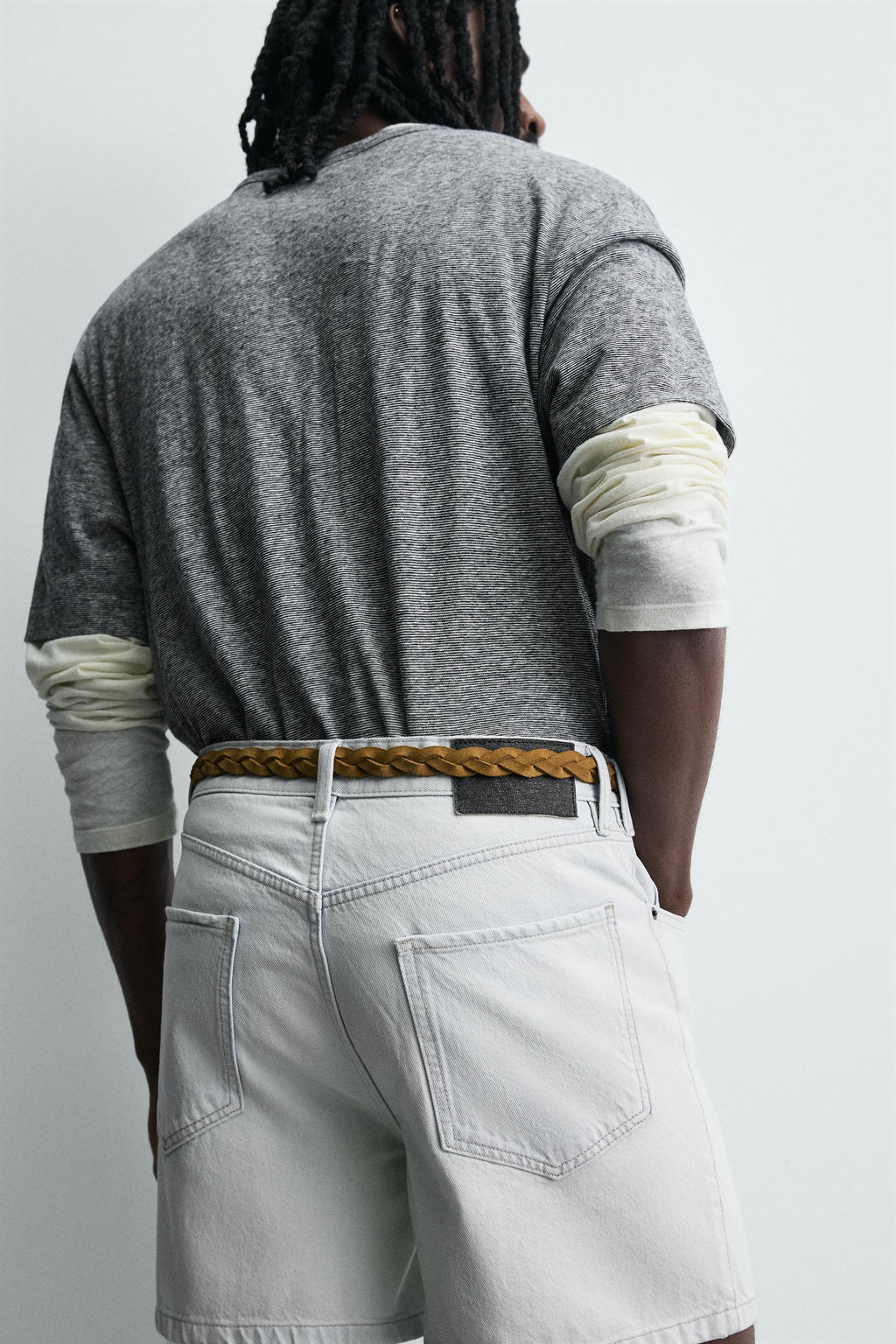 REGULAR FIT DENIM SHORTS - Zara фото 5