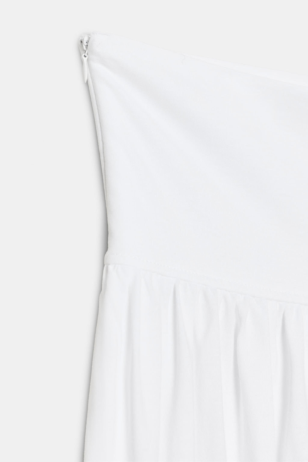 VESTIDO MIDI COMBINADO / Blanco - Zara фото 9