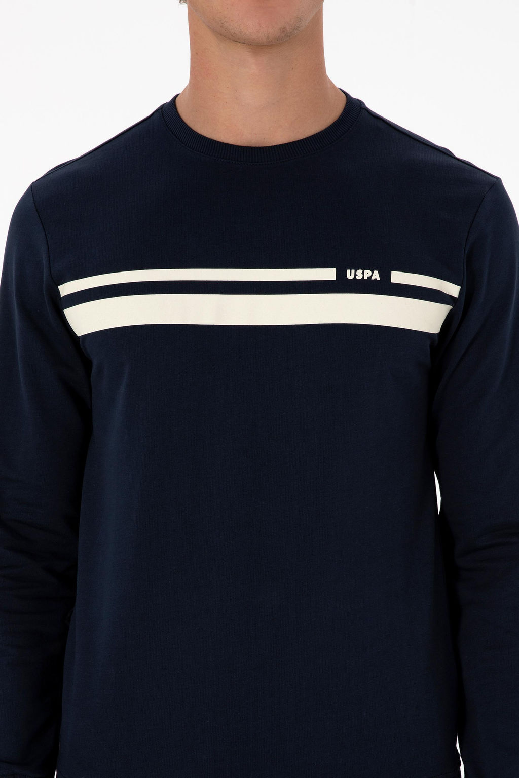 Erkek Lacivert Sweatshirt Sepette S_rpriz _ndirim