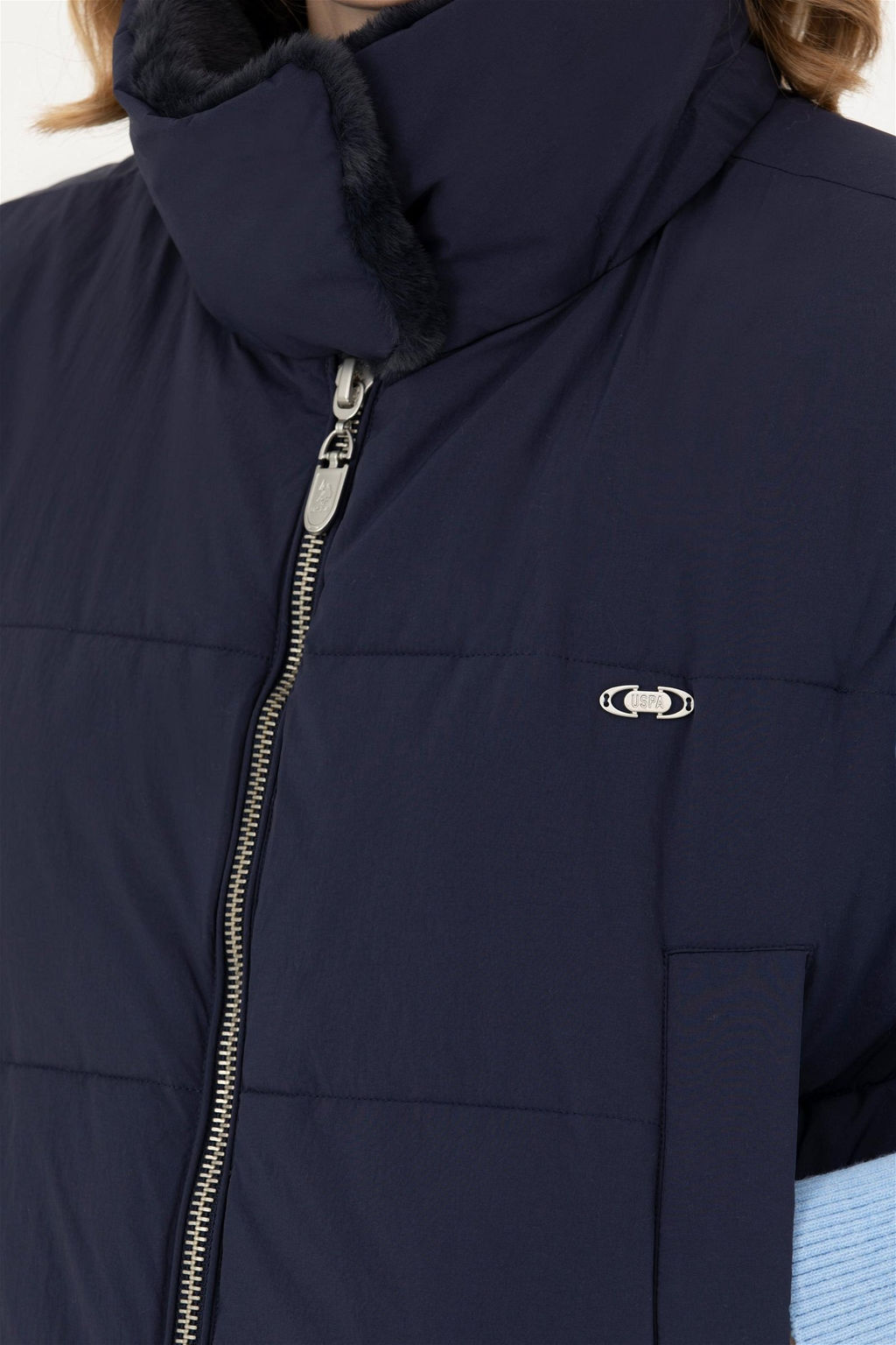 Женский темно-синий жилет Неожиданная скидка в корзине - U.s. polo assn фото 7